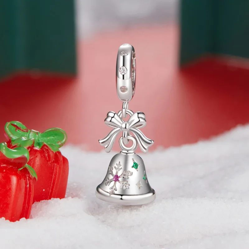 (image for) PANDORA Style Christmas bell pendant - BSC1067 - View 2