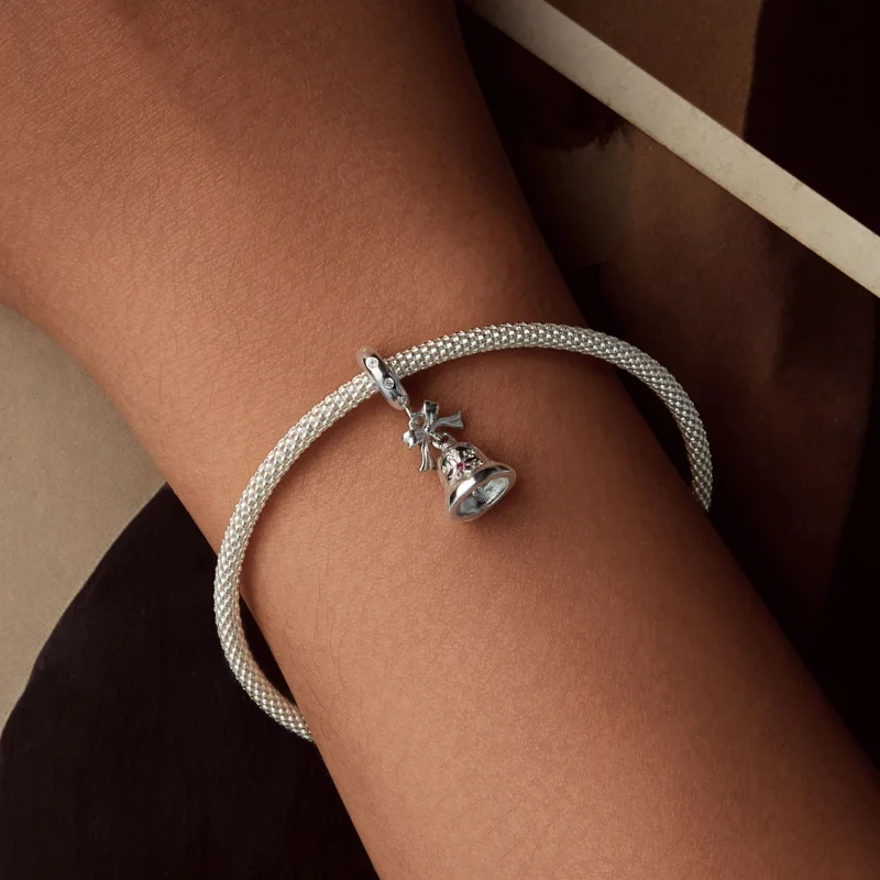 (image for) PANDORA Style Christmas bell pendant - BSC1067 - View 5