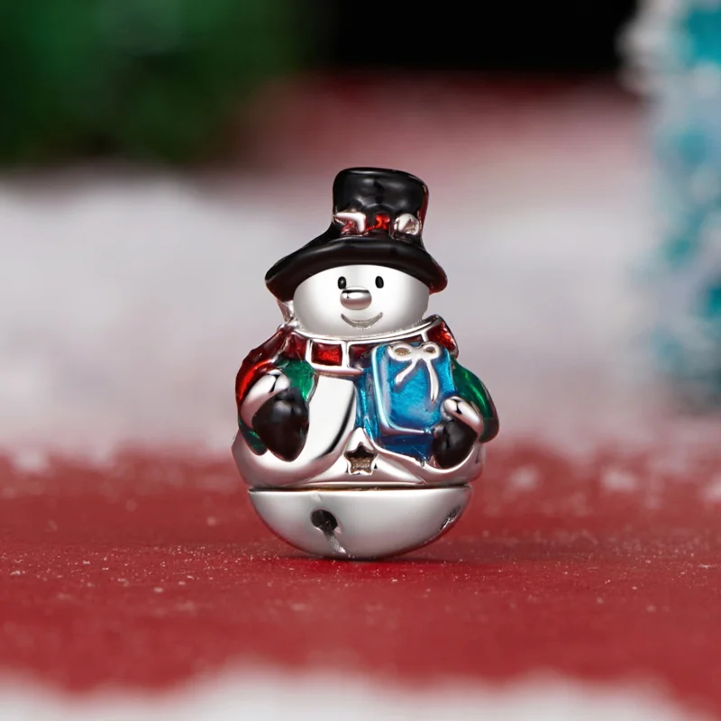 (image for) PANDORA Style Christmas Bell Snowman Beads - SCC2913 - View 2