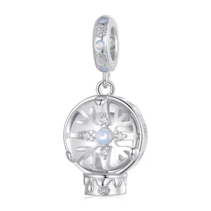 (image for) PANDORA Style Christmas Snowflake Crystal Ball Pendant - SCC2917