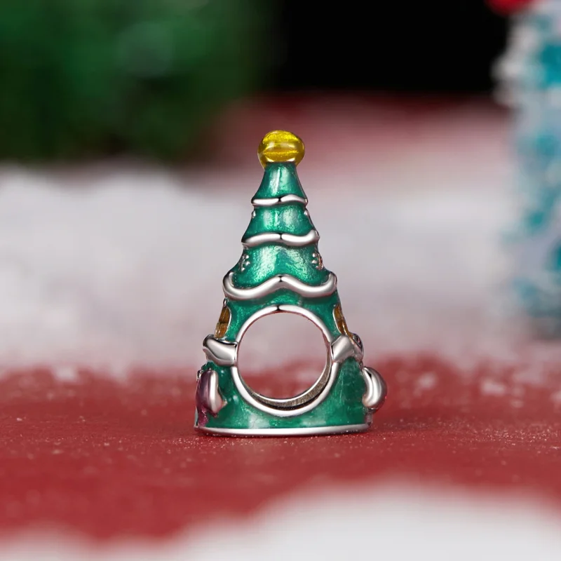 (image for) PANDORA Style Christmas tree house beads - SCC2916 - View 3