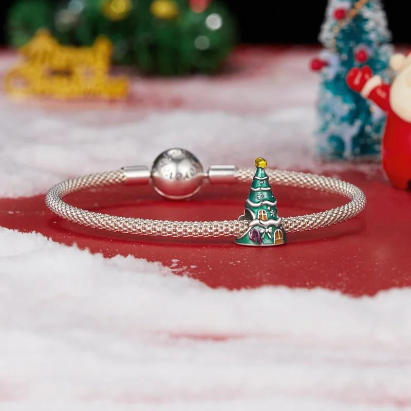 (image for) PANDORA Style Christmas tree house beads - SCC2916 - View 5