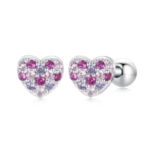 PANDORA Style Colorful heart earrings - BSE1044 (image for) PANDORA Style Colorful heart earrings - BSE1044
