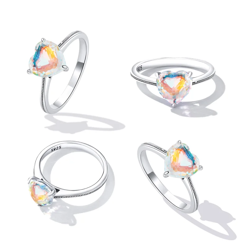 (image for) PANDORA Style Colorful Heart Ring - BSR252 - View 2