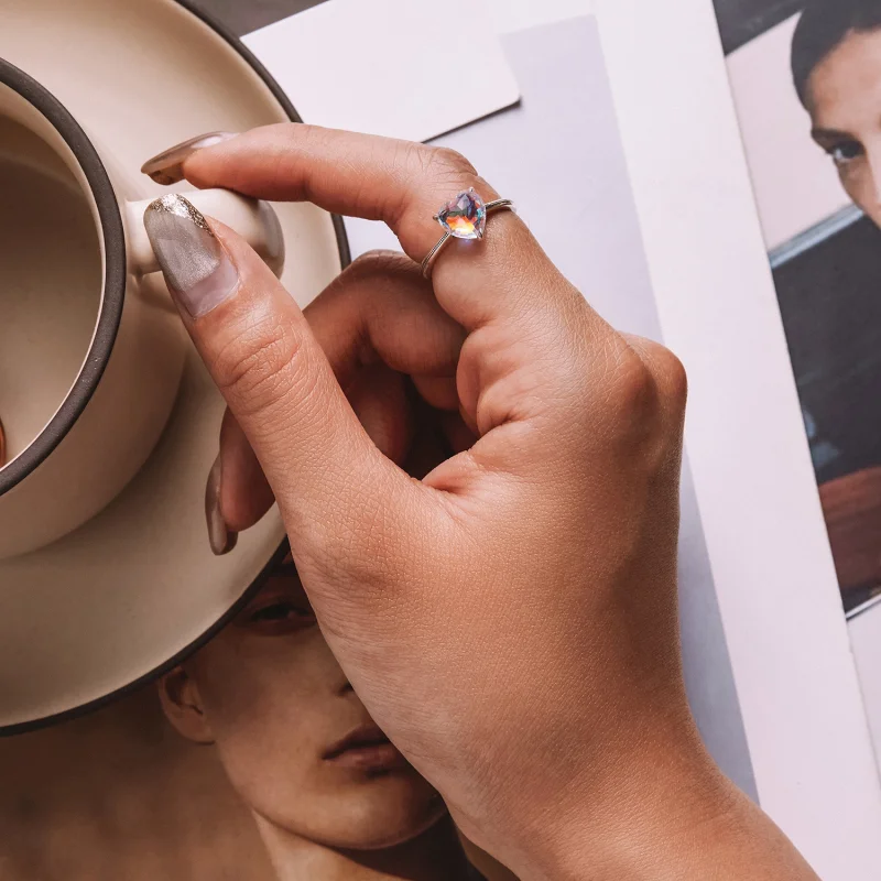 (image for) PANDORA Style Colorful Heart Ring - BSR252 - View 6