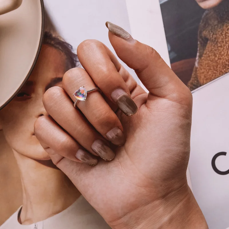 (image for) PANDORA Style Colorful Heart Ring - BSR252 - View 8