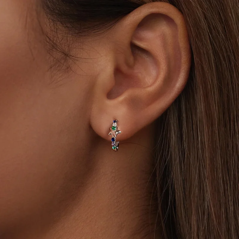 (image for) PANDORA Style Colorful star earrings - BSE1048 - View 6