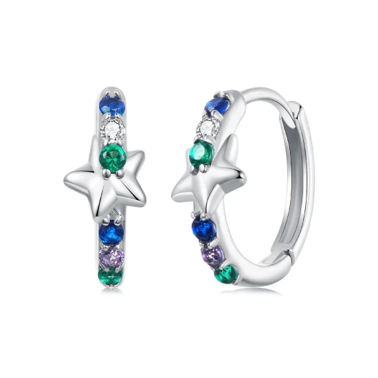 (image for) PANDORA Style Colorful star earrings - BSE1048