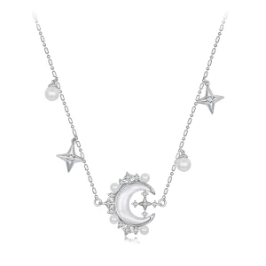 (image for) PANDORA Style Crescent Moon Necklace - YIN115