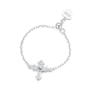 (image for) PANDORA Style Cross chain Open Ring - SCR1053-E