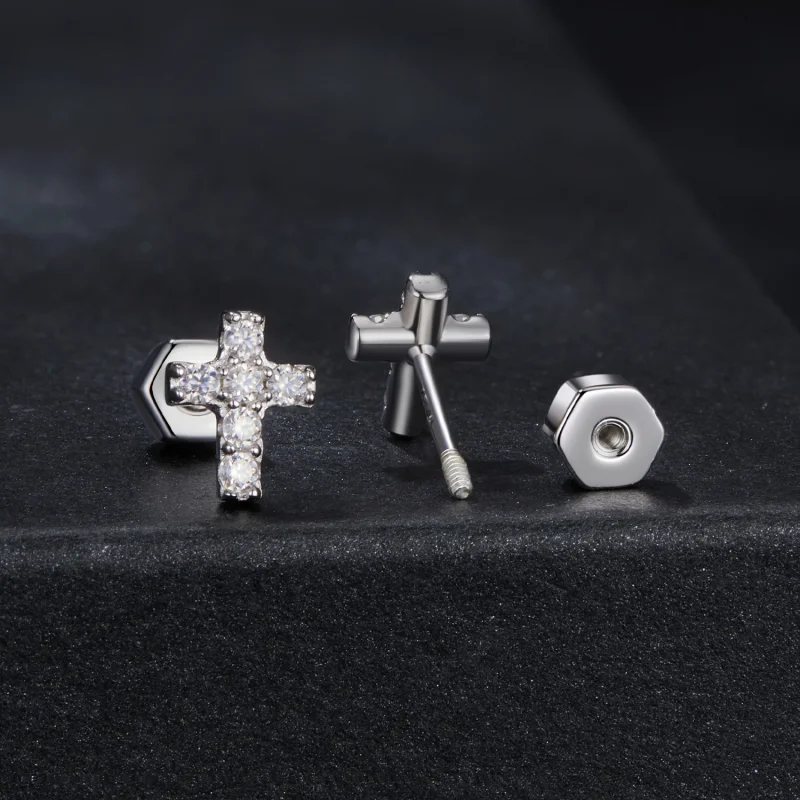 (image for) PANDORA Style Cross earrings (one certificate) - MSE070 - View 2