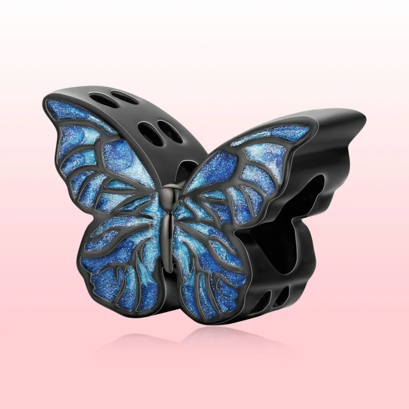 (image for) PANDORA Style Dark Butterfly Charm - BSC550 - View 4