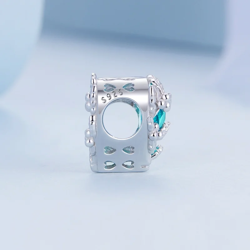 (image for) PANDORA Style December birthstone heart charm - BSC660-12 - View 3