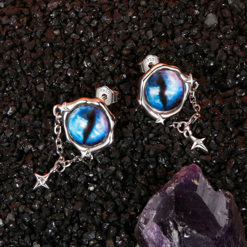 (image for) PANDORA Style Devil Eye Earrings - BSE1092 - View 4