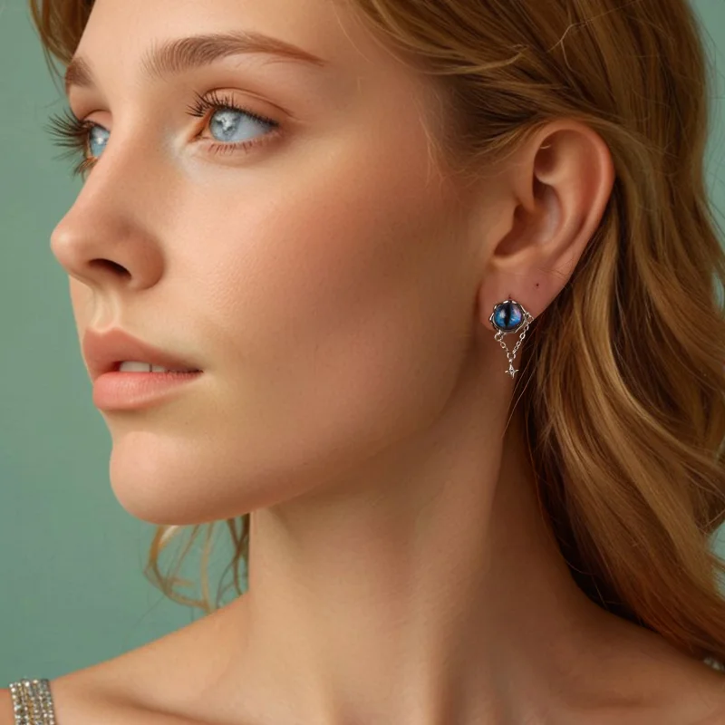 (image for) PANDORA Style Devil Eye Earrings - BSE1092 - View 7