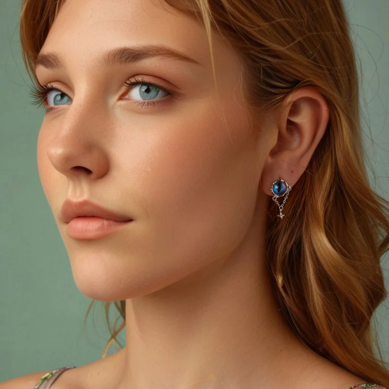 (image for) PANDORA Style Devil Eye Earrings - BSE1092 - View 8