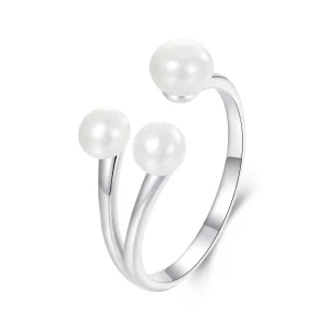 (image for) PANDORA Style Elegant Pearl Open Ring - BSR574-E