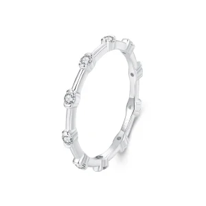 Pandora Style Elegant Small Solitaire Ring - BSR576 (image for) Pandora Style Elegant Small Solitaire Ring - BSR576