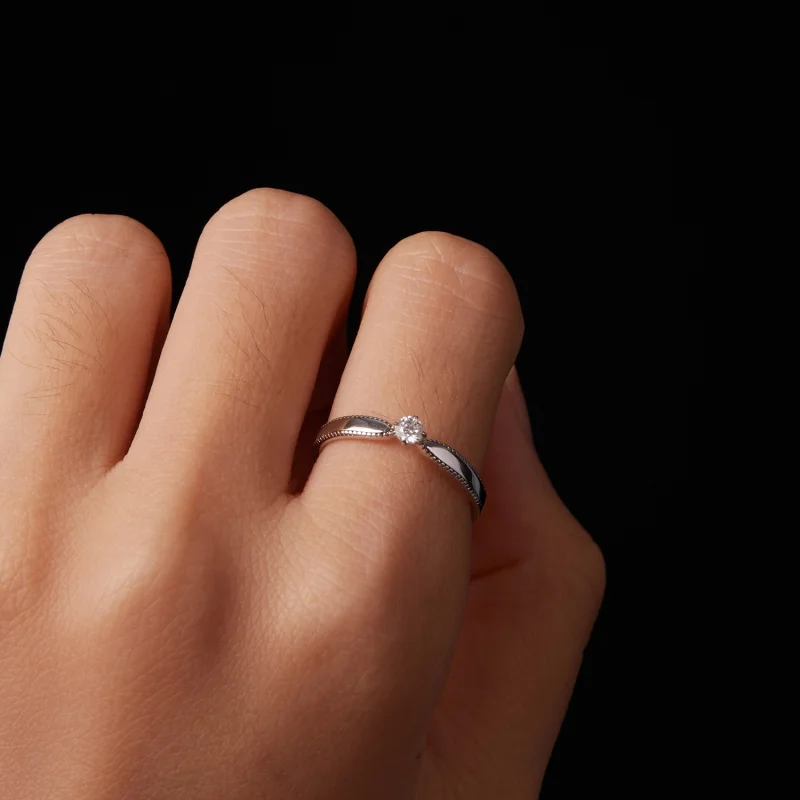 (image for) Pandora Style Exquisite Sparkling Ring (Certificate Included) - MSR062 - View 4