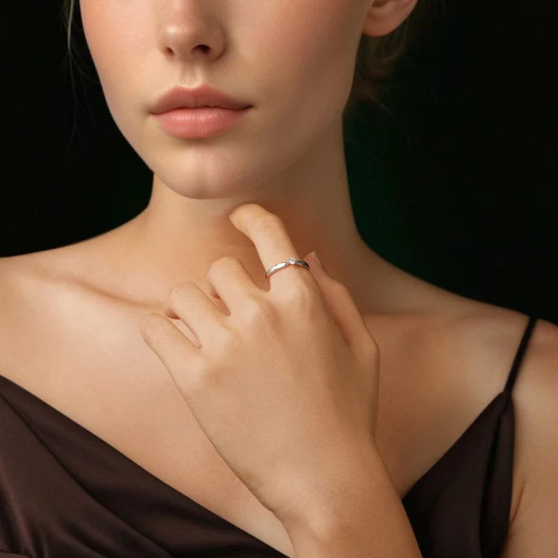 (image for) Pandora Style Exquisite Sparkling Ring (Certificate Included) - MSR062 - View 6