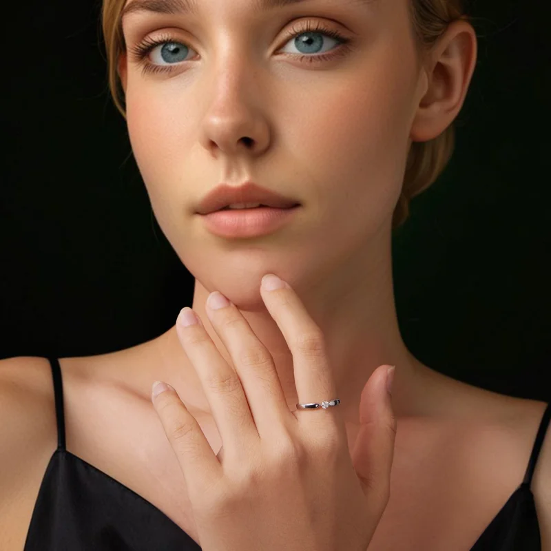 (image for) Pandora Style Exquisite Sparkling Ring (Certificate Included) - MSR062 - View 7