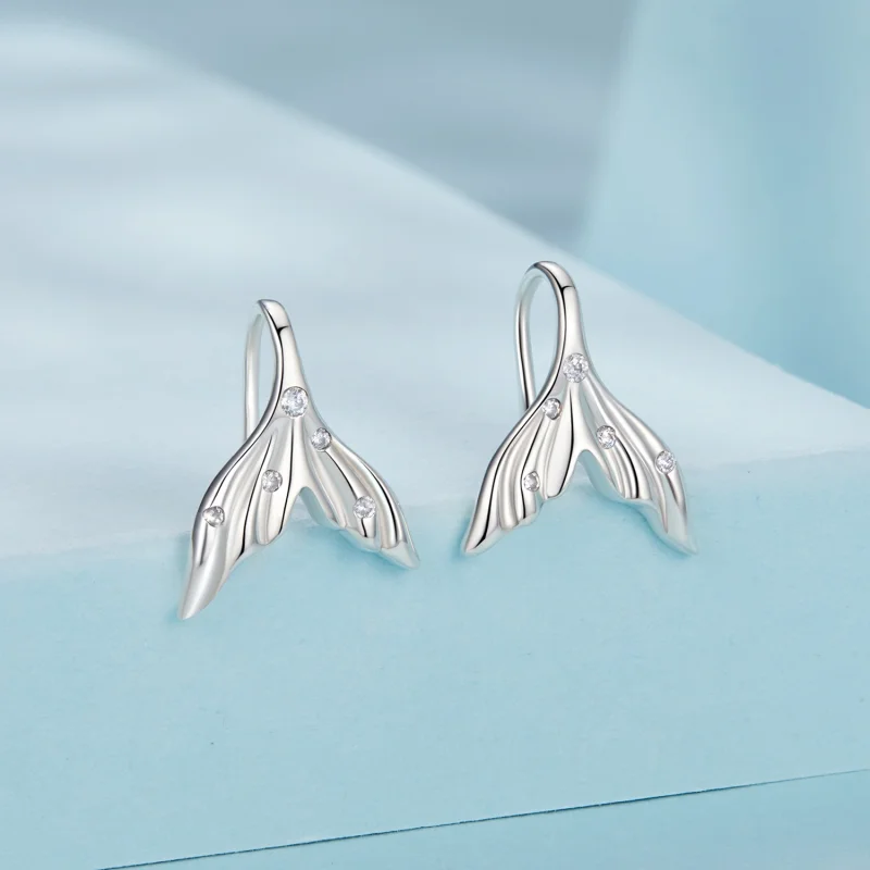(image for) PANDORA Style Fishtail earrings - SCE1807 - View 2