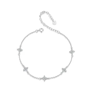 (image for) PANDORA Style Four Leaf Clover Anklet - BST008
