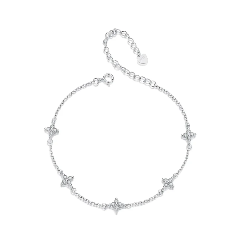 (image for) PANDORA Style Four Leaf Clover Anklet - BST008 - Product Image