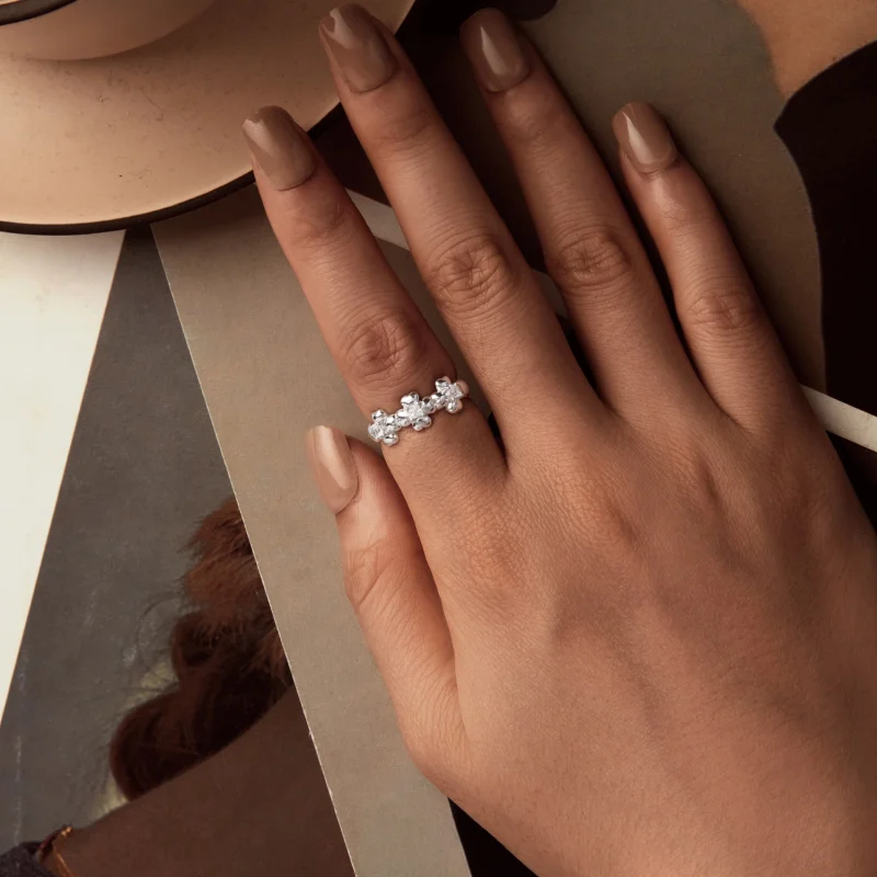 (image for) PANDORA Style Four Leaf Clover Ring - SCR1045 - View 4