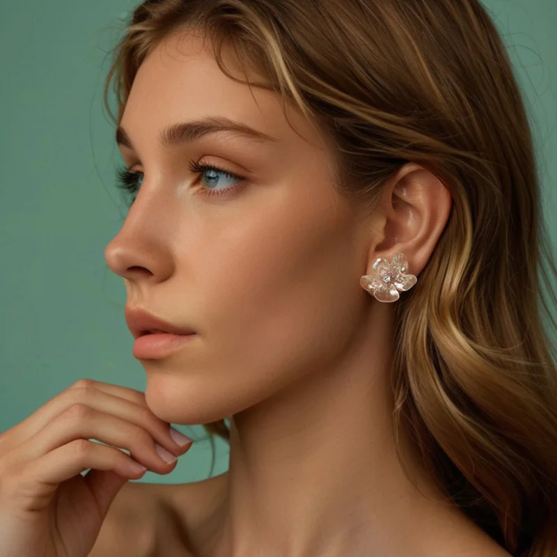 (image for) PANDORA Style Fresh flower earrings - SCE1804 - View 8