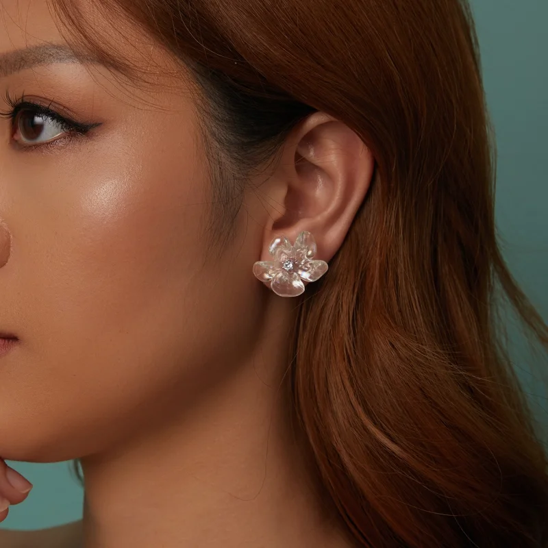 (image for) PANDORA Style Fresh flower earrings - SCE1804 - View 10