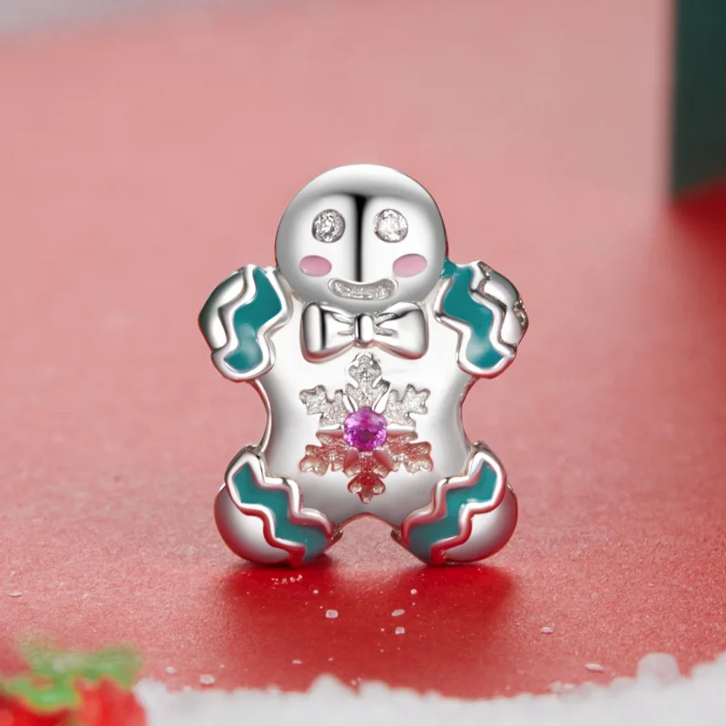 (image for) PANDORA Style Gingerbread Man Beads - BSC1068 - View 2