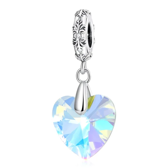 (image for) PANDORA Style Glass Heart Dangle - BSC602