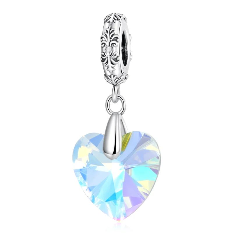 (image for) PANDORA Style Glass Heart Dangle - BSC602 - Product Image