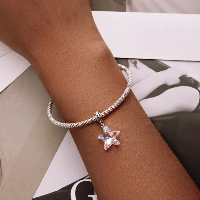 (image for) PANDORA Style Glass starfish Dangle - BSC599 - View 6