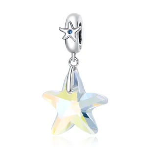 (image for) PANDORA Style Glass starfish Dangle - BSC599