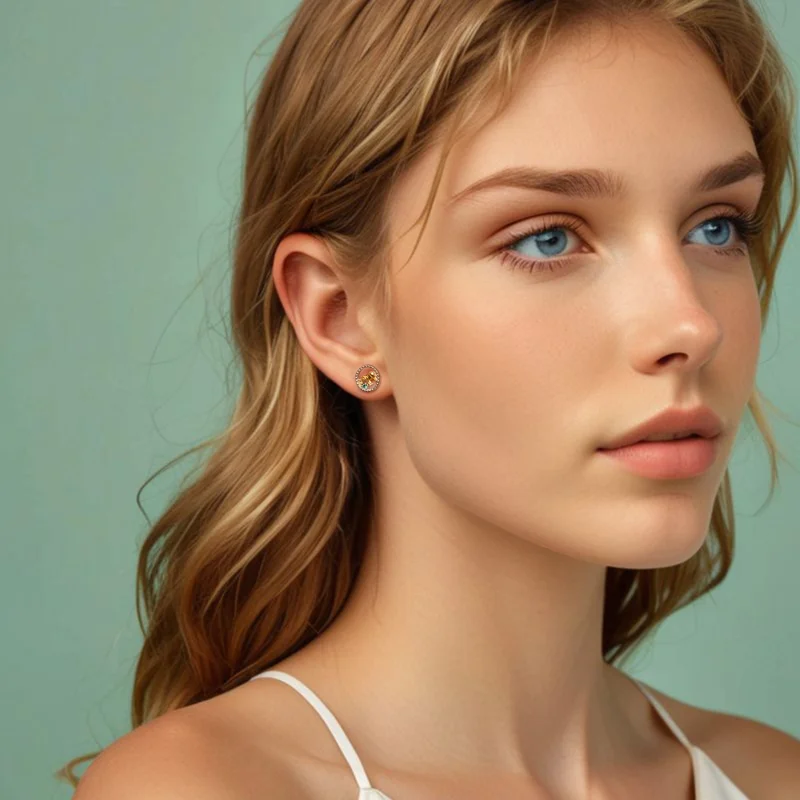 (image for) PANDORA Style Gold elephant earrings - SCE1794 - View 7