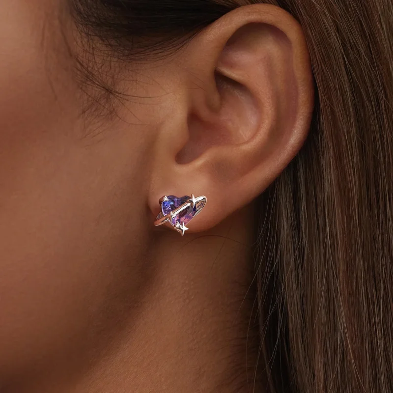 (image for) PANDORA Style Gradient starry sky earrings - SCE1768 - View 6