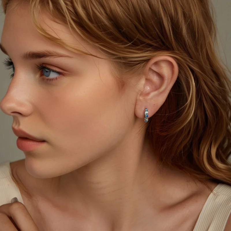 (image for) PANDORA Style Gravel earrings - BSE1059 - View 7