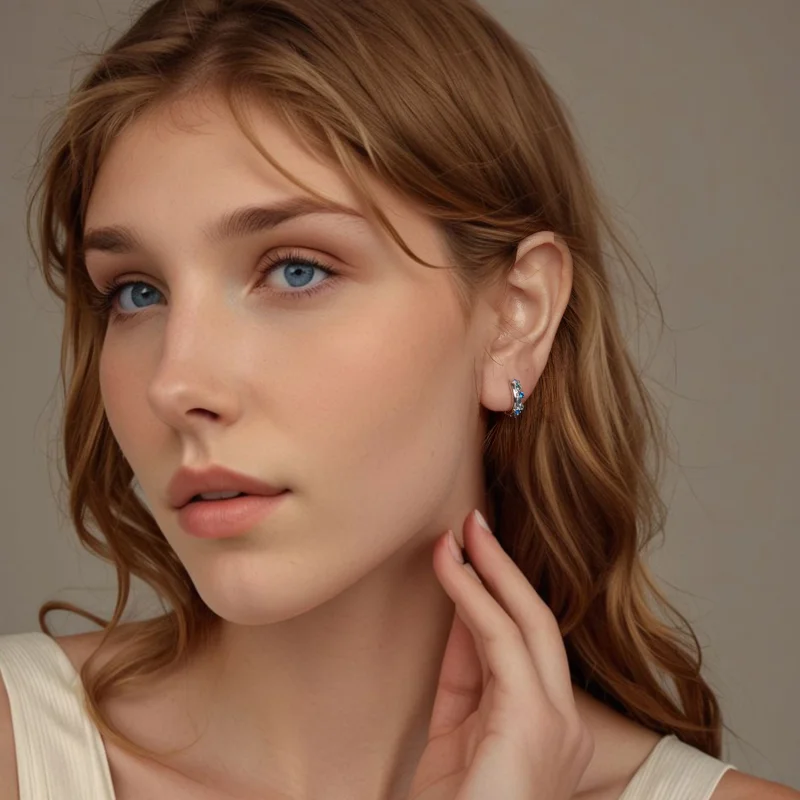 (image for) PANDORA Style Gravel earrings - BSE1059 - View 8