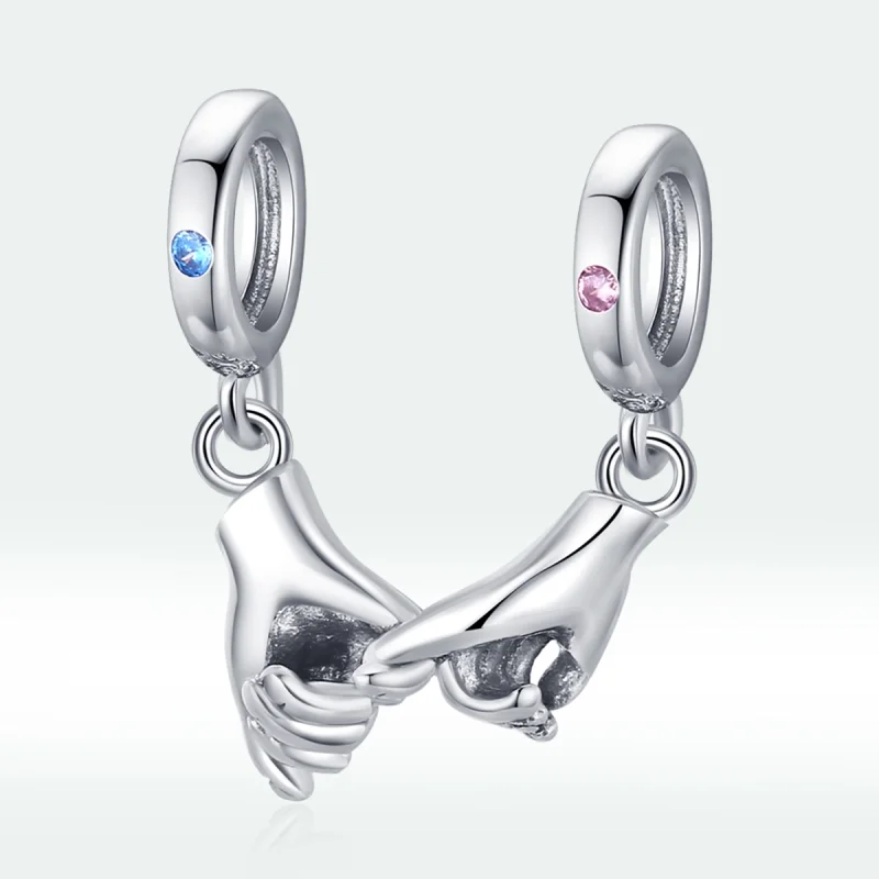 (image for) PANDORA Style Hand in hand agreement Dangle - BSC505 - View 3