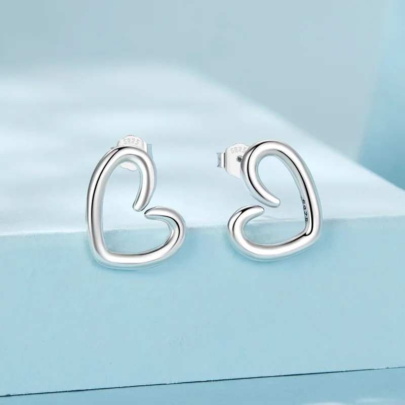 (image for) PANDORA Style Heart earrings - SCE1769 - View 2
