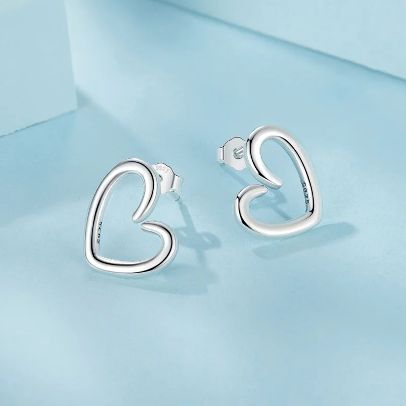 (image for) PANDORA Style Heart earrings - SCE1769 - View 3