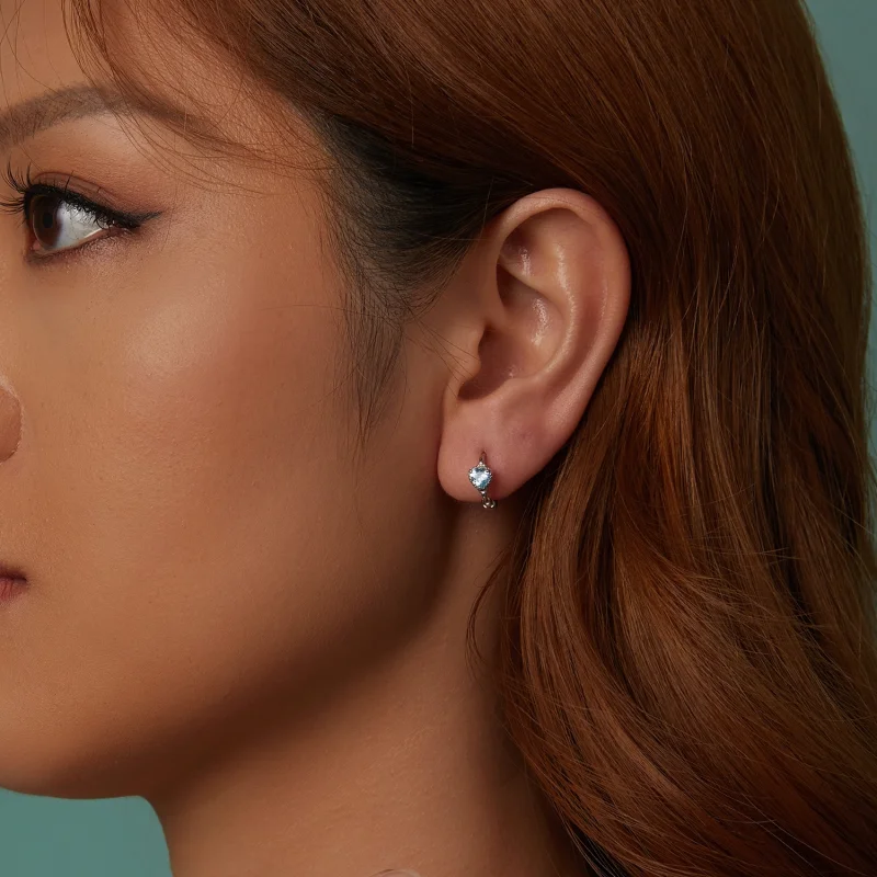 (image for) PANDORA Style Heart of the Sea Earrings - BSE1099 - View 8