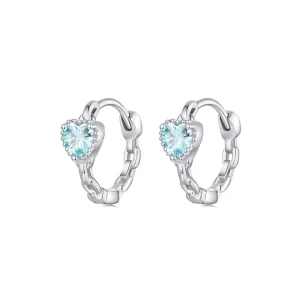 (image for) PANDORA Style Heart of the Sea Earrings - BSE1099