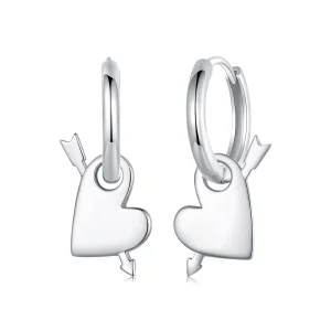 (image for) PANDORA Style Heart-piercing earrings - BSE1082
