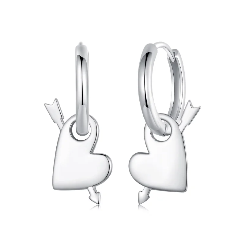 (image for) PANDORA Style Heart-piercing earrings - BSE1082 - Product Image
