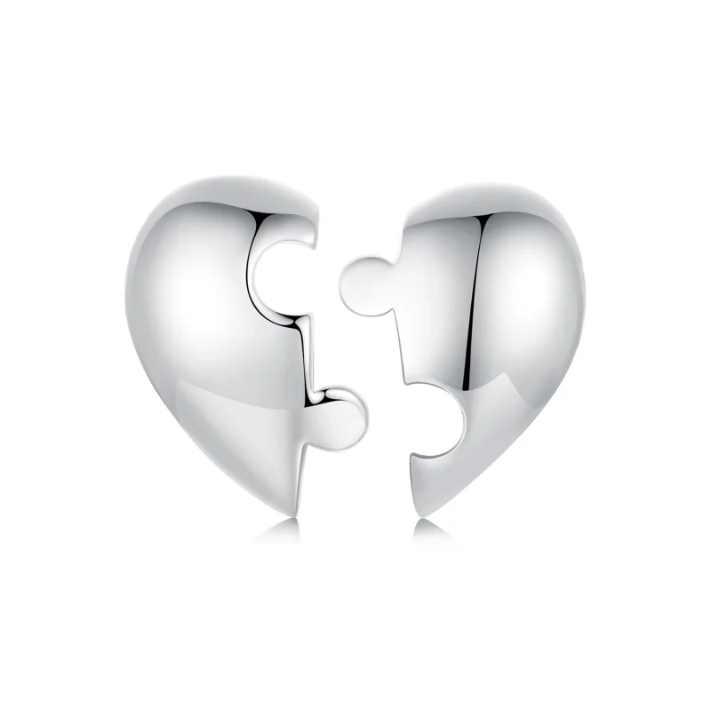 (image for) PANDORA Style Heart puzzle earrings - SCE1770 - Product Image