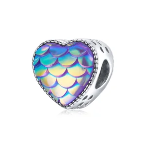 (image for) PANDORA Style Heart scale beads - BSC433