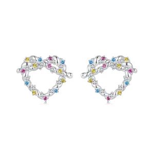 (image for) PANDORA Style Heart twist earrings - SCE1776